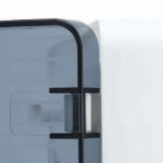 Распределительный щит для наружного монтажа,  4 модуля  1 ряд серия Golf, дверь белая.