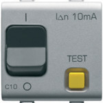 Автоматический дифференциальный выключатель 1P+N C10 3kA 10mA 230V AC
