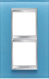 2-местная рамка из стекла (вертикальная) LUX INTERNATIONAL