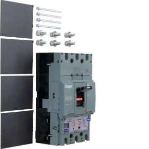 Автоматические выключатели, h630,  регулируемый тепловой и магнитный расцепитель, 3P,  400 A,  50kA